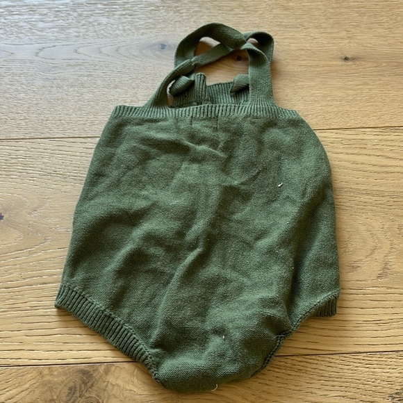 Cat & Jack knit bubble Romper Baby 18m green - Picture 3 of 4